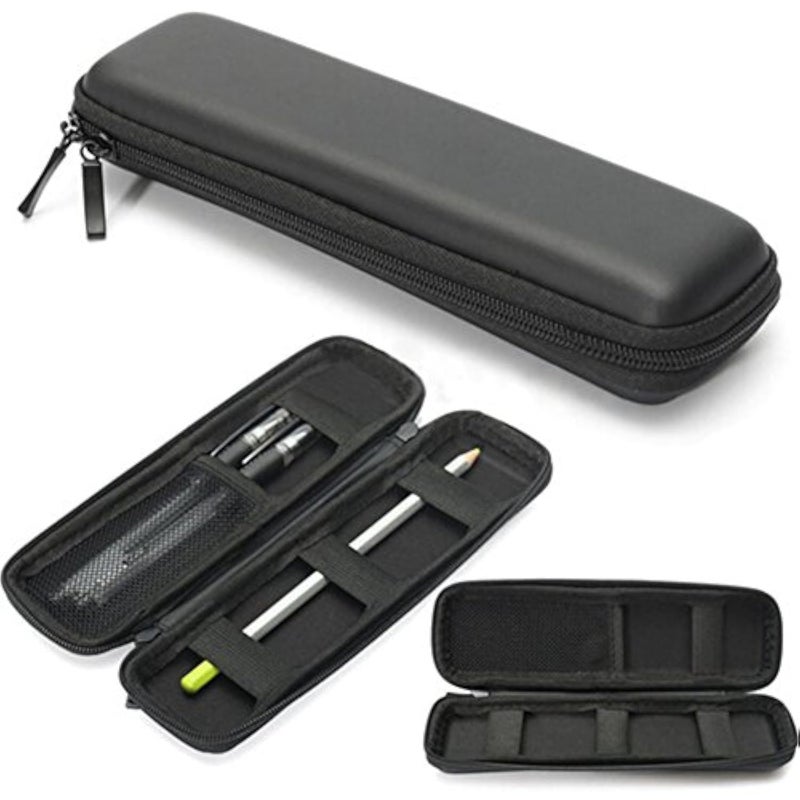 Yosoo Pen Pencil Case Holder, Black Portable Multifunctional EVA Hard Shell Holder Pouch for Executive Fountain and Touch Pens - Stationery Box Makeup Bag